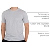 image:image4 Pack Mens Cotton Pocket T Shirts Crew Neck Short Sleeve Athletic GymSet 4