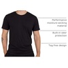 image:image4 Pack Mens Cotton Pocket T Shirts Crew Neck Short Sleeve Athletic GymSet 5