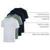 image:image4 Pack Mens Cotton Pocket T Shirts Crew Neck Short Sleeve Athletic GymSet 6