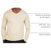 image:image4 Pack Mens Dry Fit Long Sleeve V Neck T Shirts Athletic Workout Gym TeesSet 10