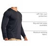 image:image4 Pack Mens Dry Fit Long Sleeve V Neck T Shirts Athletic Workout Gym TeesSet 12