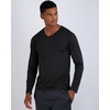image:image4 Pack Mens Dry Fit Long Sleeve V Neck T Shirts Athletic Workout Gym TeesSet 16