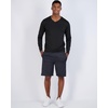 image:image4 Pack Mens Dry Fit Long Sleeve V Neck T Shirts Athletic Workout Gym TeesSet 16