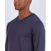 image:image4 Pack Mens Dry Fit Long Sleeve V Neck T Shirts Athletic Workout Gym TeesSet 2