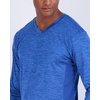 image:image4 Pack Mens Dry Fit Long Sleeve V Neck T Shirts Athletic Workout Gym TeesSet 3