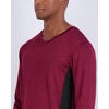image:image4 Pack Mens Dry Fit Long Sleeve V Neck T Shirts Athletic Workout Gym TeesSet 3