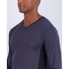 image:image4 Pack Mens Dry Fit Long Sleeve V Neck T Shirts Athletic Workout Gym TeesSet 4