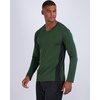 image:image4 Pack Mens Dry Fit Long Sleeve V Neck T Shirts Athletic Workout Gym TeesSet 4