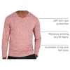 image:image4 Pack Mens Dry Fit Long Sleeve V Neck T Shirts Athletic Workout Gym TeesSet 5