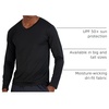 image:image4 Pack Mens Dry Fit Long Sleeve V Neck T Shirts Athletic Workout Gym TeesSet 6