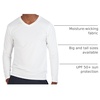 image:image4 Pack Mens Dry Fit Long Sleeve V Neck T Shirts Athletic Workout Gym TeesSet 7