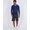 image:image4 Pack Mens Dry Fit Long Sleeve V Neck T Shirts Athletic Workout Gym TeesSet 8