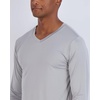 image:image4 Pack Mens Dry Fit Long Sleeve V Neck T Shirts Athletic Workout Gym TeesSet 9