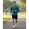 image:image4 Pack Mens Dry Fit Long Sleeve Workout Shirts Gym Athletic Tee FishingSet B
