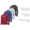 image:image4 Pack Mens Dry Fit Long Sleeve Workout Shirts Gym Athletic Tee FishingSet C