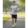 image:image4 Pack Mens Dry Fit Long Sleeve Workout Shirts Gym Athletic Tee FishingSet C