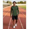 image:image4 Pack Mens Dry Fit Long Sleeve Workout Shirts Gym Athletic Tee FishingSet D