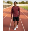 image:image4 Pack Mens Dry Fit Long Sleeve Workout Shirts Gym Athletic Tee FishingSet E