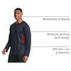 image:image4 Pack Mens Dry Fit Long Sleeve Workout Shirts Gym Athletic Tee FishingSet F