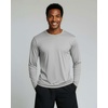 image:image4 Pack Mens Dry Fit Long Sleeve Workout Shirts Gym Athletic Tee FishingSet G