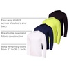 image:image4 Pack Mens Dry Fit Long Sleeve Workout Shirts Gym Athletic Tee FishingSet I