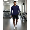 image:image4 Pack Mens Dry Fit Long Sleeve Workout Shirts Gym Athletic Tee FishingSet I