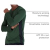 image:image4 Pack Mens Dry Fit Long Sleeve Workout Shirts Gym Athletic Tee FishingSet K