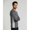 image:image4 Pack Mens Dry Fit Long Sleeve Workout Shirts Gym Athletic Tee FishingSet K