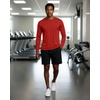image:image4 Pack Mens Dry Fit Long Sleeve Workout Shirts Gym Athletic Tee FishingSet M
