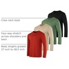 image:image4 Pack Mens Dry Fit Long Sleeve Workout Shirts Gym Athletic Tee FishingSet M