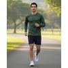 image:image4 Pack Mens Dry Fit Long Sleeve Workout Shirts Gym Athletic Tee FishingSet a