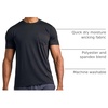 image:image4 Pack Mens Dry Fit Short Sleeve Pocket T Shirts Workout Gym Athletic TeesSet 1