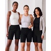 image:image4 Pack Womens 9 Bermuda Shorts Athletic Yoga Running Workout Pockets LongSet 1