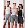 image:image4 Pack Womens 9 Bermuda Shorts Athletic Yoga Running Workout Pockets LongSet 10