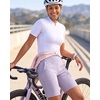 image:image4 Pack Womens 9 Bermuda Shorts Athletic Yoga Running Workout Pockets LongSet 11
