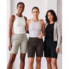 image:image4 Pack Womens 9 Bermuda Shorts Athletic Yoga Running Workout Pockets LongSet 12