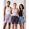 image:image4 Pack Womens 9 Bermuda Shorts Athletic Yoga Running Workout Pockets LongSet 13