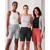 image:image4 Pack Womens 9 Bermuda Shorts Athletic Yoga Running Workout Pockets LongSet 5