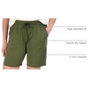 image:image4 Pack Womens Bermuda Shorts Dry Fit Athletic 7 High Waisted Long PocketsSet 10