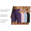 image:image4 Pack Womens Bermuda Shorts Dry Fit Athletic 7 High Waisted Long PocketsSet 8