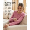image:image4 Pack Womens Cotton Long Sleeve T Shirts Crewneck Basic Workout Tops TeesSet 1