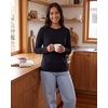 image:image4 Pack Womens Cotton Long Sleeve T Shirts Crewneck Basic Workout Tops TeesSet 11