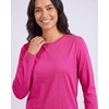 image:image4 Pack Womens Cotton Long Sleeve T Shirts Crewneck Basic Workout Tops TeesSet 12