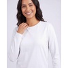 image:image4 Pack Womens Cotton Long Sleeve T Shirts Crewneck Basic Workout Tops TeesSet 14