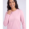 image:image4 Pack Womens Cotton Long Sleeve T Shirts Crewneck Basic Workout Tops TeesSet 15
