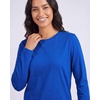 image:image4 Pack Womens Cotton Long Sleeve T Shirts Crewneck Basic Workout Tops TeesSet 2