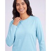 image:image4 Pack Womens Cotton Long Sleeve T Shirts Crewneck Basic Workout Tops TeesSet 3