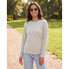 image:image4 Pack Womens Cotton Long Sleeve T Shirts Crewneck Basic Workout Tops TeesSet 4