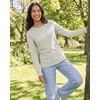 image:image4 Pack Womens Cotton Long Sleeve T Shirts Crewneck Basic Workout Tops TeesSet 4