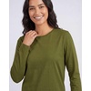 image:image4 Pack Womens Cotton Long Sleeve T Shirts Crewneck Basic Workout Tops TeesSet 5